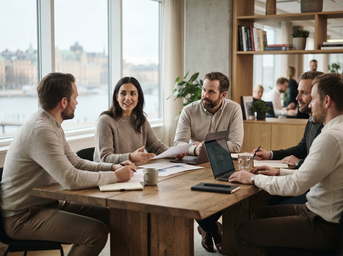 SveaPrime team som arbetar med dataanalys och modellutveckling